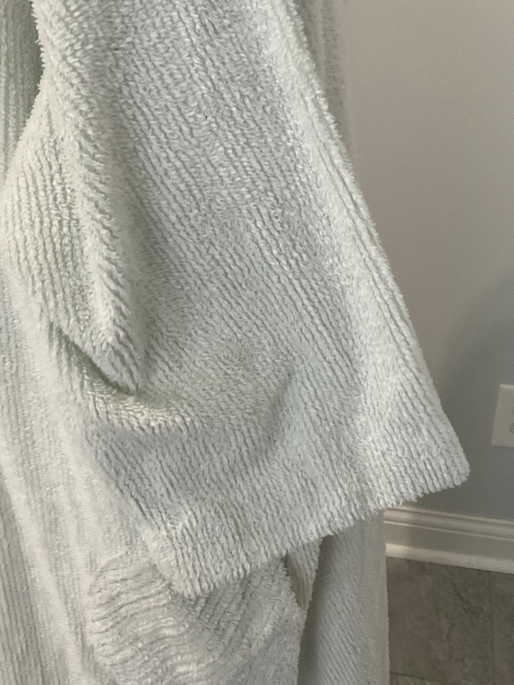 Chenille robe,green. 3X - Picture 4 of 10